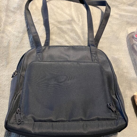 NWOT Vintage The Filer New York Organizer Dark Blue Purse Shoulder Straps - Picture 4 of 14